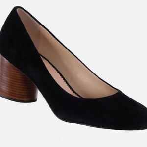 J. Crew Black Suede 2.5" heel Classic Preppy Pumps Size 8
